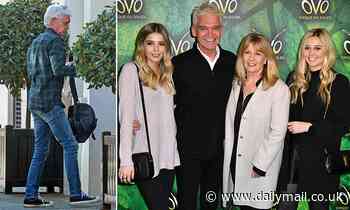 Phillip Schofield is pictured outside his new London flat after moving out of £2million family home