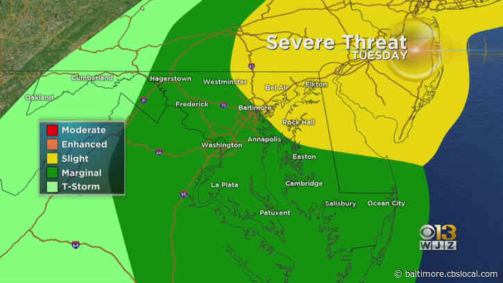 Maryland Weather: Severe Storms Possible Across Parts Of State On Tuesday