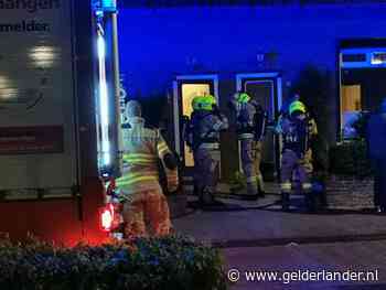 Woningbrand in Wageningen, bewoner op tijd naar buiten
