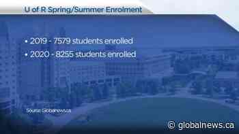 U of R spring semester enrolment up despite online-only classes