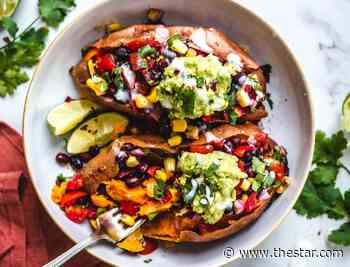 These fully loaded sweet potatoes are total vegan comfort food