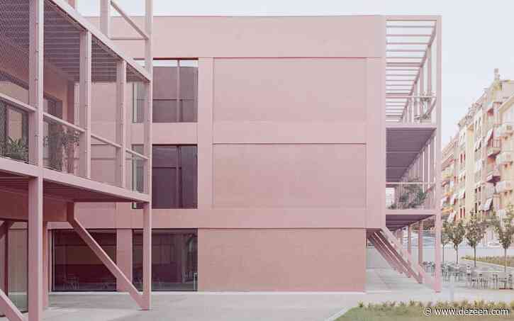 BDR Bureau gives 1960s Italian school a pastel pink makeover