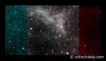 Final Mosaic by NASA’s Spitzer Space Telescope “Stars” the California Nebula