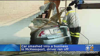 Car Crashes Through McKeesport Building, Flees The Scene, Police Searching For Driver