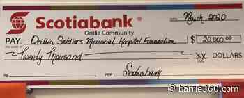 Scotiabank donates $20000 to Orillia hospital - Barrie 360