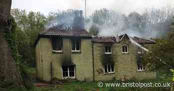 Derelict building believed to have been set on fire deliberately