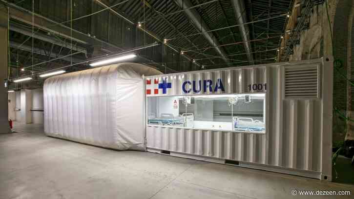 Shipping-container intensive care unit installed at Turin hospital