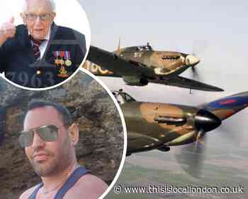 Mitcham man recognised for Captain Toms Spitfire flypast request