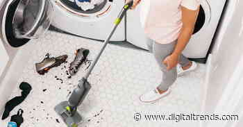 Shark Vacmop captures dirt and spills in one motion with its disposable pad