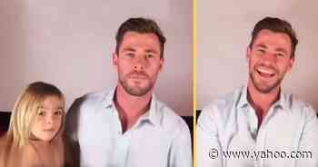 Chris Hemsworth Is Every Parent With Their Kids Popping Up In Zoom Meetings - Yahoo Lifestyle