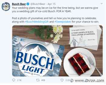 Did your wedding plans get interrupted by coronavirus? Busch wants to cheer you up