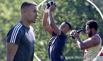 Love Island's Wes Nelson lifts weights with Josh Denzel in Primrose Hill during lockdown after split