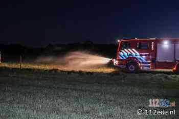 Brand in weiland aan de Broeksteeg in Lunteren