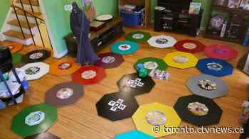 Ontario man creates massive cardboard game in his home to spark joy amid pandemic