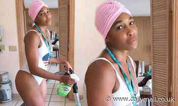 Venus Williams says she 'can't stop' wearing swimsuits and Serena wonders 'Where are your pants?' 