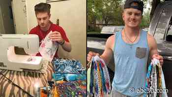 Meet the Eagle Scout sewing hundreds of face masks during the virus outbreak