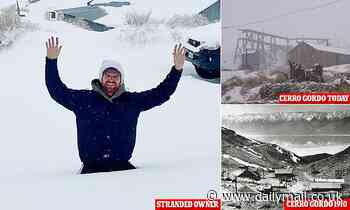Entrepreneur on lockdown in abandoned California mining town he was trapped by snowstorm - Daily Mail