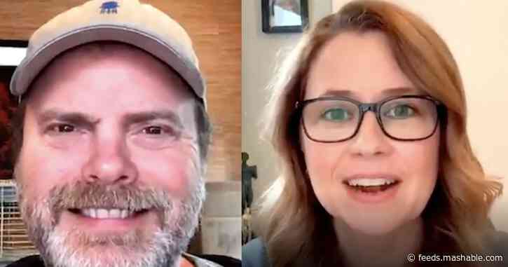 Jenna Fischer and Rainn Wilson talk friendship and coronavirus anxiety