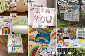 Photo gallery: Hundreds paint, draw and create colourful NHS tributes