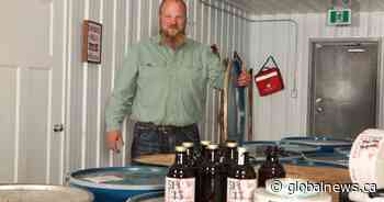 Former Edmonton Eskimos offensive lineman using distillery to make sanitizer - Global News