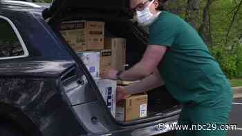 Charlottesville medical students helping to collect PPE - WVIR