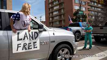 US medical workers stand up to anti-lockdown protesters - Al Jazeera English