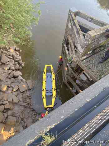 Firefighters rescue man from river in Selby