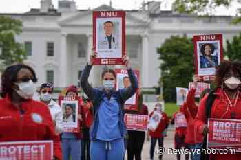 Nurses read names of colleagues who died of COVID-19 in protest outside White House
