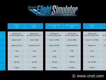 Microsoft Flight Simulator 2020's most impressive visuals will need heavyweight hardware     - CNET