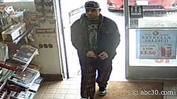 Police searching for man who stole woman's purse at Madera gas station