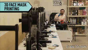 Father and son making 3D masks for frontline workers in Covid-19 Pandemic