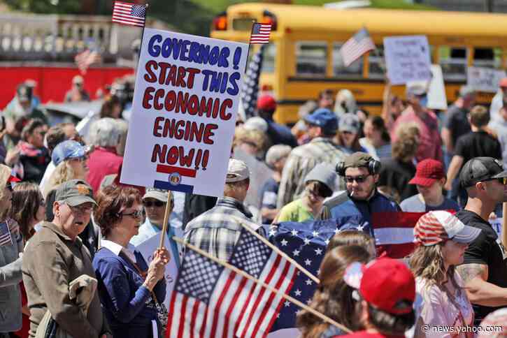 Virus misinformation flourishes in online protest groups
