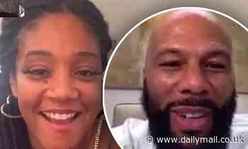 Tiffany Haddish laughs off rumors she's dating Common after the two enjoyed a digital date together 