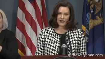 Michigan governor urges residents to stay home as some protest