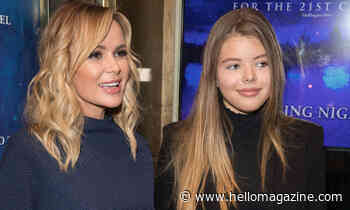 Amanda Holden's daughter Lexi performs PE lesson on the roof of family home