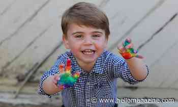 Prince Louis mucks about in playful second birthday photos taken by mum Kate Middleton