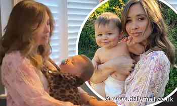 Myleene Klass shares sweet snap with son Apollo, 7-months, and sends him to sleep by playing piano