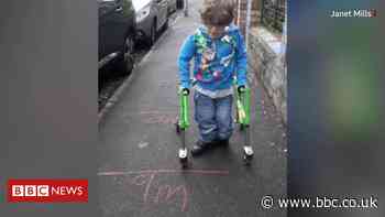 Bristol boy with spina bifida walks in honour of Captain Tom