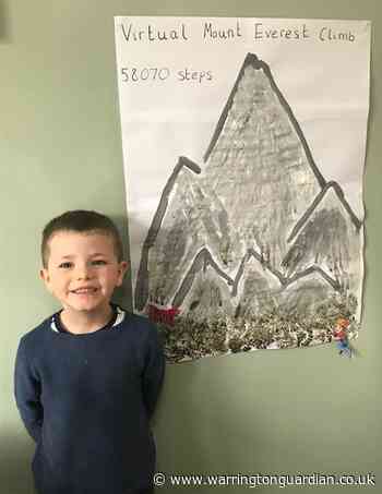 Youngster, 5, climbs 'Everest' in NHS charity challenge