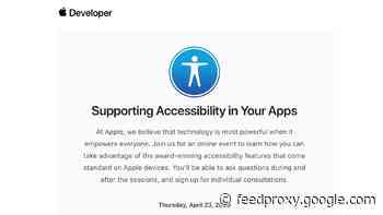 Apple invites select developers to attend accessibility webinar ahead of WWDC 2020