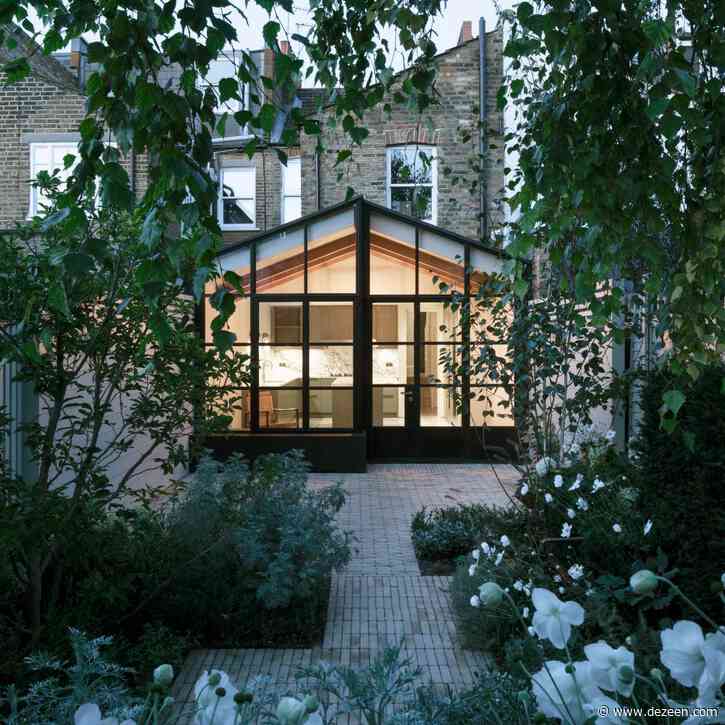 Burnt House is a charred wood extension that looks like a Japanese tea house