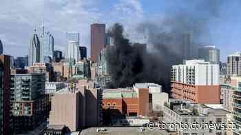 Highrise fire sends thick smoke over east-end of downtown Toronto