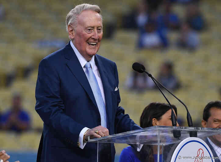 Legendary Dodgers broadcaster Vin Scully hospitalized after fall at home