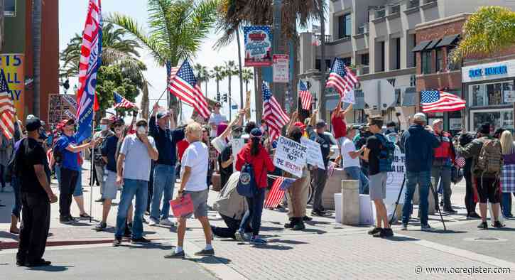 Will police cite those protesting the stay-at-home order?