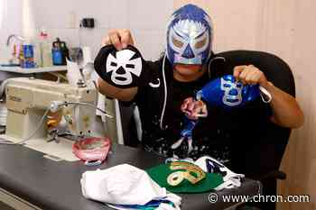 Mexican wrestlers stitch together unique face masks with Lucha Libre theme