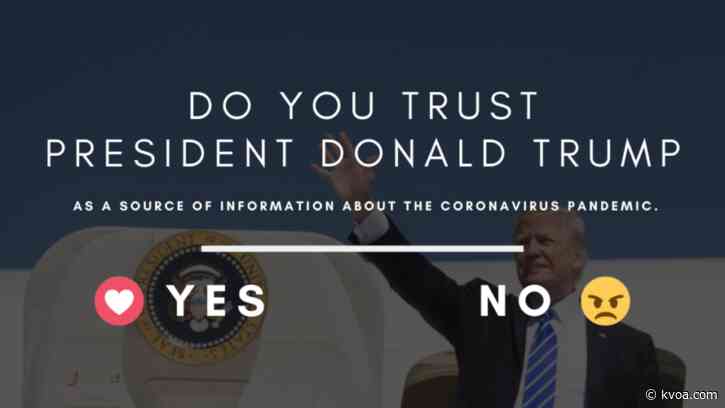 AP-NORC Poll: Few US residents trust President Trump’s info on COVID-19 pandemic