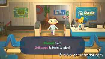 Elijah Wood visits a fan's Animal Crossing: New Horizons island for good turnip prices