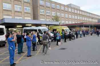 Emotional scenes at Warrington Hospital as residents clap for carers