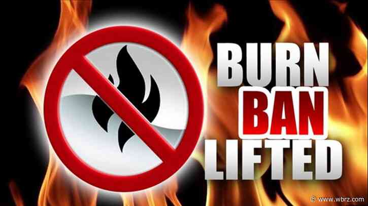 Louisiana burn ban lifted after nearly one month