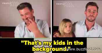 Chris Hemsworth's Kids Crashed His Zoom Interview, And It's Making My Day - BuzzFeed